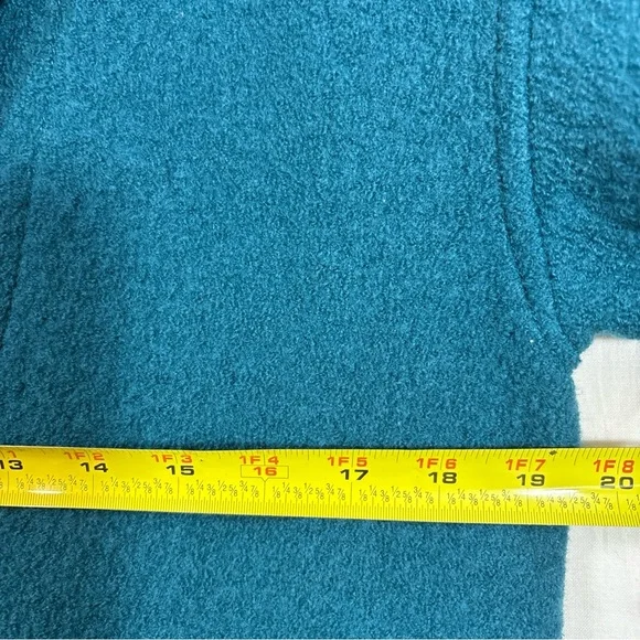 J. Crew Teal Belted Pea Coat Boiled Wool Jacket - Picture 12 of 15